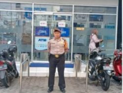 Personil Polres Banjar Melaksanakan Pengamanan Objek Vital Perbankan yang berada di Wilayah Hukum Polres Banjar.