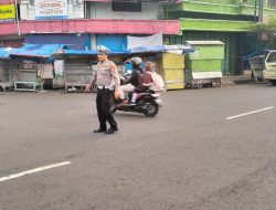 Maksimalkan Pelayanan prima Sat Lantas Polsek Pataruman Lakukan Gatur Pagi di Perempatan Pasar Banjar