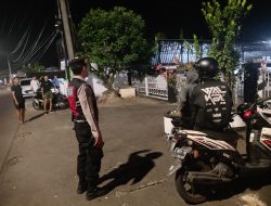 Unit Samapta Polsek Banjar Sambangi Tempat Rawan Kamtibmas, di Malam Hari Di Jalanan