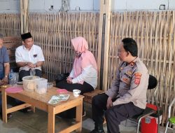 Kapolsek Banjar Bersama Dinas Pertanian Dan Penggiat Pertanian Organik H. Alik Sudaryat, Bahas Ketahanan Pangan.