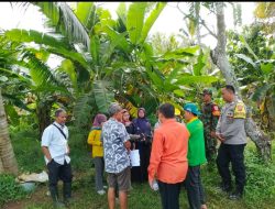Bhabinkamtibmas Dan Babinsa Desa Jajawar Bersama Warga Persiapan Penyemprotan Basmi Hama Wereng pada Tanaman Padi
