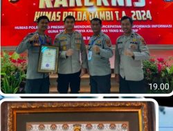 Humas Polres Sarolangun Raih Penghargaan Terbaik 1