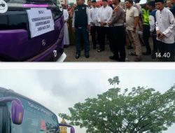 Kapolres Sarolangun Laksanakan Pelayanan publik Pengamanan keberangkatan Jemaah Haji 2024M – 1445H