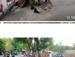 Pembersihan Lingkungan, Upaya Babinsa Bersama Warga Dalam Mencegah Bencana Banjir Dan Penyebaran Penyakit