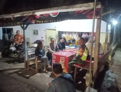 Unit Samapta Polsek Purwaharja Sambangi Tempat Rawan Kamtibmas, di Malam Hari