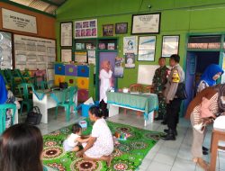 Bhabinkamtibmas Kelurahan Banjar Polsek Banjar Monitoring Giat Posyandu Hibras, Stunting Pada Anak Balita