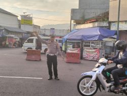 Maksimalkan Pelayanan Prima Sat Lantas Polsek Pataruman Lakukan Gatur Pagi di Perempatan Pasar Banjar