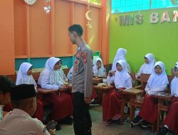 Unit Tibsos Sat Binmas Polres Banjar Berikan Himbauan Kepada Pelajar Mts. Negeri 2 Kota Banjar