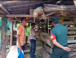 Bhabinkamtibmas dan Babinsa Desa Batulawang Silaturahmi dengan Warga Peternak Domba