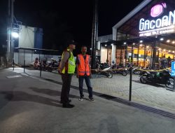 Unit Samapta Polsek Banjar Sambangi Tempat Rawan Kamtibmas, di Malam Hari Antispasi Aksi Curanmor