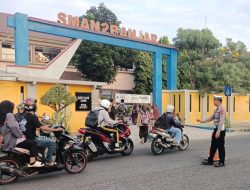 Antisipasi Laka Lantas Polsek Langensari Tempatkan Personil Lalulintas Didepan Sekolah