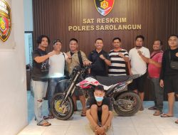 Tim Macan Pseko Polres Sarolangun bersama Polsek Bathin VIII Tangkap Pelaku Curanmor