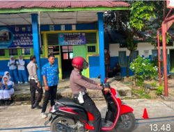 Polantas Go To School, Sat Lantas Polrtes Sarolangun Praktek Safety Driving di SMKN 4 Sarolangun