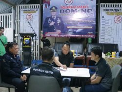 Buka Turnamen Domino Hari Bhayangkara, Ini Pesan Kapolres Inhu