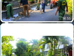 Melalui Kerja Bakti, Tumbuhkan Kebersamaan Babinsa Purwodiningratan Dengan Warga Binaan