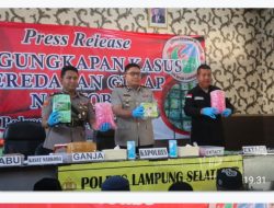 Polres Lamsel Gagalkan Penyeludupan Puluhan Kilogram Sabu