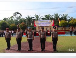 AKBP Budi Prasetya, S.IK, M.Si Pimpin Upacara Korp Raport, 21 Personil Naik Pangkat