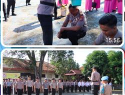 Tradisi Siraman Air Bunga, Mewarnai Kenaikan Pangkat Personil Polres Gorontalo Periode 01 Juli 2024.