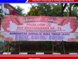 Komunitas Jurnalis Jawa Timur Beri Ucapan HUT Bhayangkara Ke-78 ke Polda Jatim