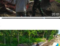 Gotong Royong Pembuatan Talud Irigasi Tingkatkan Hasil Pertanian