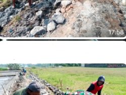 Gotong Royong Membangun Talud Jalan