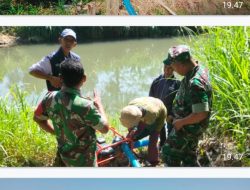 Babinsa Nogosari Dampingi Penyuluh Pertanian Jalankan Program Pompanisasi