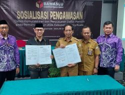 BAWASLU DAN DISDUKCAPIL TEKEN MOU DATA PEMILIH