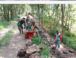 Pembangunan Infrastruktur Desa Gunung Hidupkan Budaya Gotong Royong