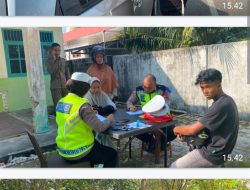 Sat Lantas Polres Bangka Barat Gelar Razi Gabungan Dalam Rangka Ops Patuh Menumbing 2024.