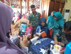 Peduli Kesehatan, Babinsa Laweyan Dampingi Posyandu Balita Dan Ibu Hamil Di Wilayah Binaan