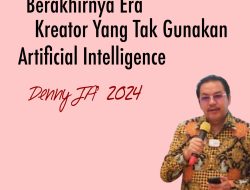 BERAKHIRNYA ERAKREATOR YANG TAK GUNAKAN ARTIFICIAL INTELLIGENCE