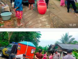 Patroli Genthong Polres Trenggalek Beraksi, Salurkan Bantuan Air Bersih Kepada Warga