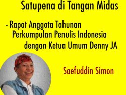 Rapat Tahunan Anggota Perkumpulan Penulis Indonesia dengan Ketua Umum Denny JA