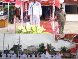 Detik-detik Upacara Pengibaran Bendera Merah Putih di Kecamatan Seberida, Berlangsung Khidmat