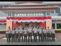 Giat Apel Pagi Bersama Menteri Hukum Dan HAM RI Jajaran Lapas Cilegon Tunjukkan Sinergi & Kedisiplinan