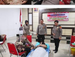 Donor Darah Polwan Polres Serdang Bedagai Memperingati Hari Jadi ke-76 Polwan RI