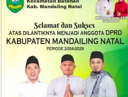 Muhammad Junar, S.Pd Kepala Desa Batahan IV  Mengucapkan Selamat Atas Dilantiknya Anggota DPRD Kabupaten Mandailing Natal Periode Tahun 2024 – 2029