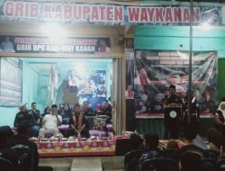 Cik Raden Calon Wakil Bupati Sambut Kunjungan Kerja HS. Ramlan Ketua DPD GRIB JAYA Provinsi Lampung ke Way Kanan