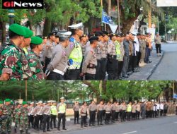 Polres Loteng Libatkan 136 Personel Amankan Penetapan Nomor Urut Paslon Bupati/Wakil Bupati