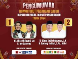 “Pengumuman Nomor Urut Paslon Bupati & Wakil Bupati Pangandaran Sudah Ditetapkan, Ini Hasilnya !?”