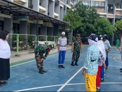 Babinsa Latihkan PBB Siswa-siswi Persiapan Lomba Piala Panglima TNI