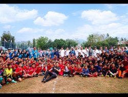 Bupati Barru Resmikan School Mini Soccer Di Lompo Tengah Kecamatan Tanete Riaja