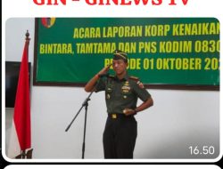 Bentuk Penghargaan dan Dedikasi, Dandim 0830/Surabaya Utara Pimpin Upacara Korps Kenaikan Pangkat