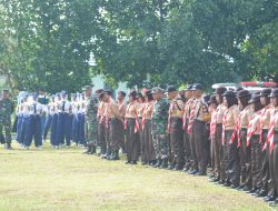 Dandim 0427/Way Kanan Buka Perlombaan PBB Tingkat SLTP Dan SLTA Sederajat se-Kabupaten Way Kanan Dalam Rangka HUT TNI ke-79.