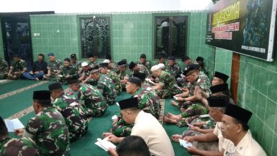 Dandim Boyolali Pimpin Doa Bersama Dalam Rangka HUT ke-79 TNI