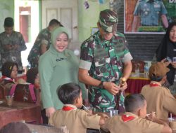 Peduli Gizi Anak, Kodim 0427/Way Kanan Kembali Mengadakan Dapur Masuk Sekolah