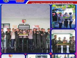 Hari Ulang Tahun TNI Ke-79 Polres Jember Berikan Kejutan Kepada Kodim 0824 Jember.