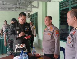 Polsek Perbaungan Bersama TNI Gelar Karya Bakti Peringati HUT TNI ke-79