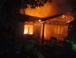 Ludes Terbakar Rumah Milik Asriadi Sinulingga Warga Sei Buluh Teluk Mengkudu Sergai