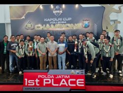 Tim Voli Putra Putri Polda Jatim Raih Juara Kapolri Cup 2024 Jadi Kado Terindah di HUT Jawa Timur ke-79